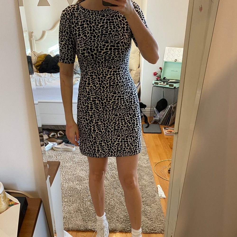& other stories animal print dress